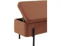 Банкетка STOOL GROUP Болейн с ящиком Велюр терракотовый, черные ножки арт. 2080726709