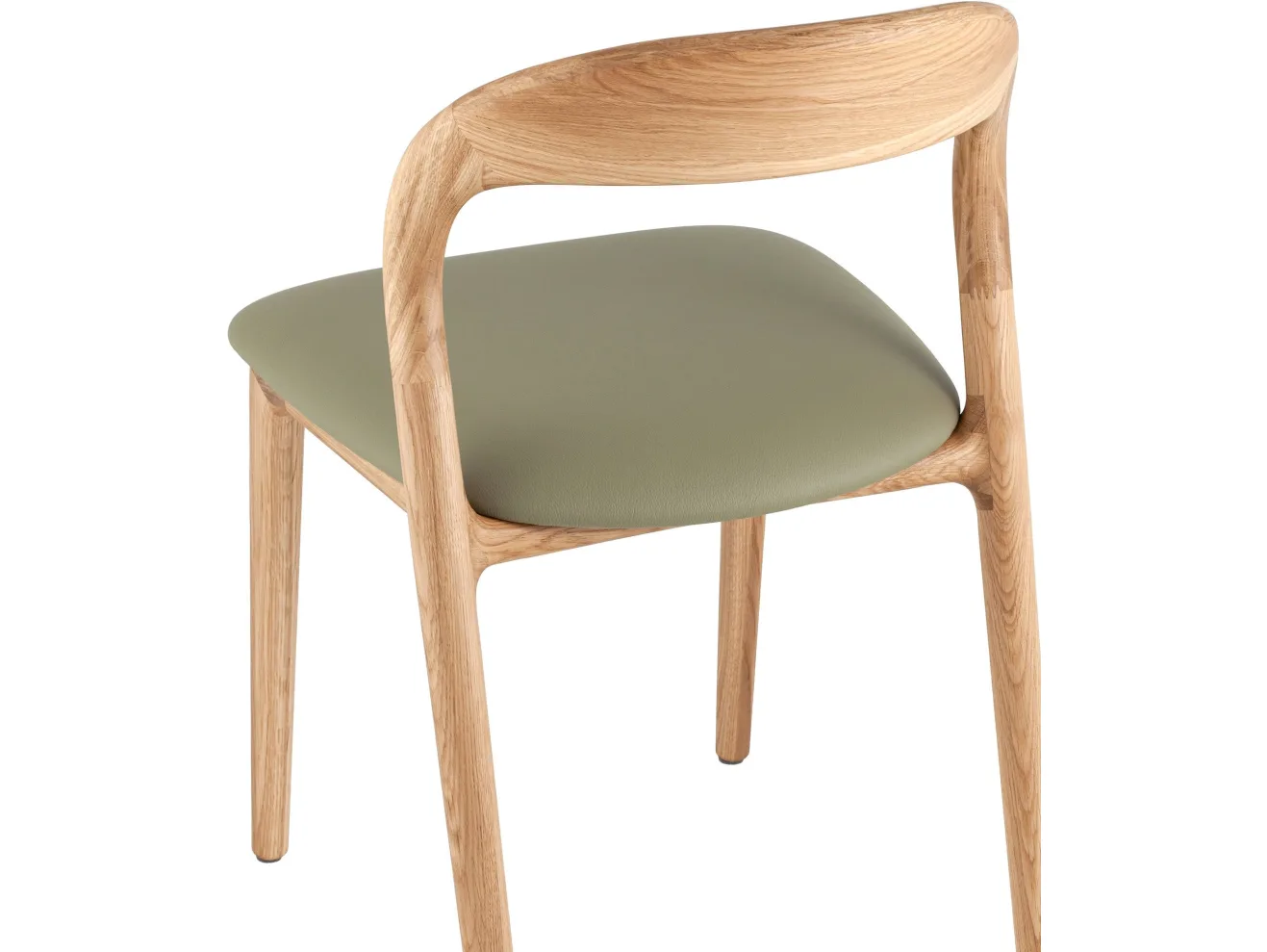 Стул STOOL GROUP Юки массив дуба Натуральная кожа фисташковый/Бесцветный матовый арт. 4915531304