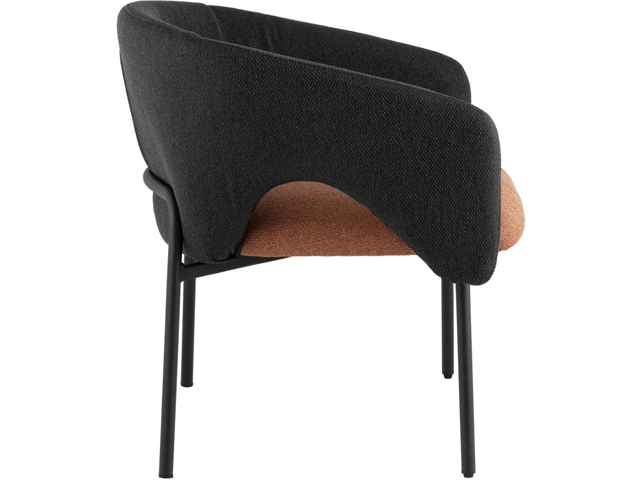 Кресло лаунж STOOL GROUP Afrida Рогожка тёмно-синий/терракот арт. 2871302606
