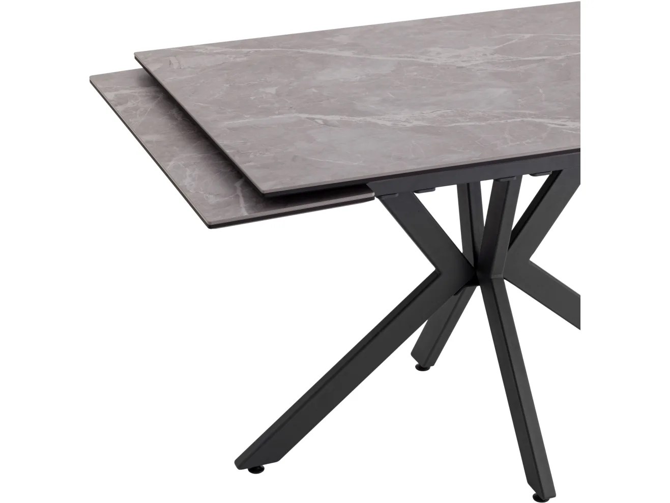 Стол обеденный STOOL GROUP Marmer 120-180/80/76 столешница МДФ16/керамика Антрацит арт. 9635972402