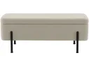Банкетка STOOL GROUP Болейн с ящиком Велюр бежевый, черные ножки арт. 2080726707