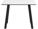 Стол обеденный STOOL GROUP Райли нераскладной 100/70/75 столешница МДФ/керамика Snow white, подстолье черный арт. 1183864602