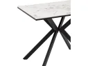 Стол обеденный STOOL GROUP Мармер мини нераскладной 90х60х75 столешница МДФ/керамика Gold jade, подстолье металл черный арт. 3771762904