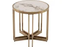Стол журнальный STOOL GROUP Алиада 55*55 Светлая керамика/шампань арт. 8656458401