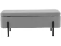 Банкетка STOOL GROUP Болейн с ящиком Велюр серый, черные ножки арт. 2080726708