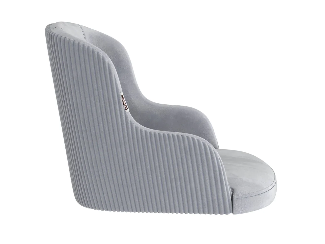 Стул  Sheffilton SHT-ST39-4/S1470-VP стальной серый/вельвет/черный муар арт. 9642431901