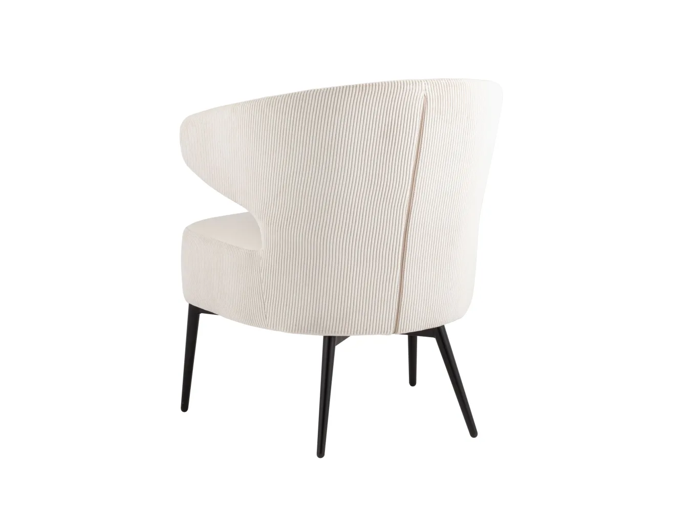 Кресло лаунж STOOL GROUP Royal Stripes Велюр молочный арт. 1582617901