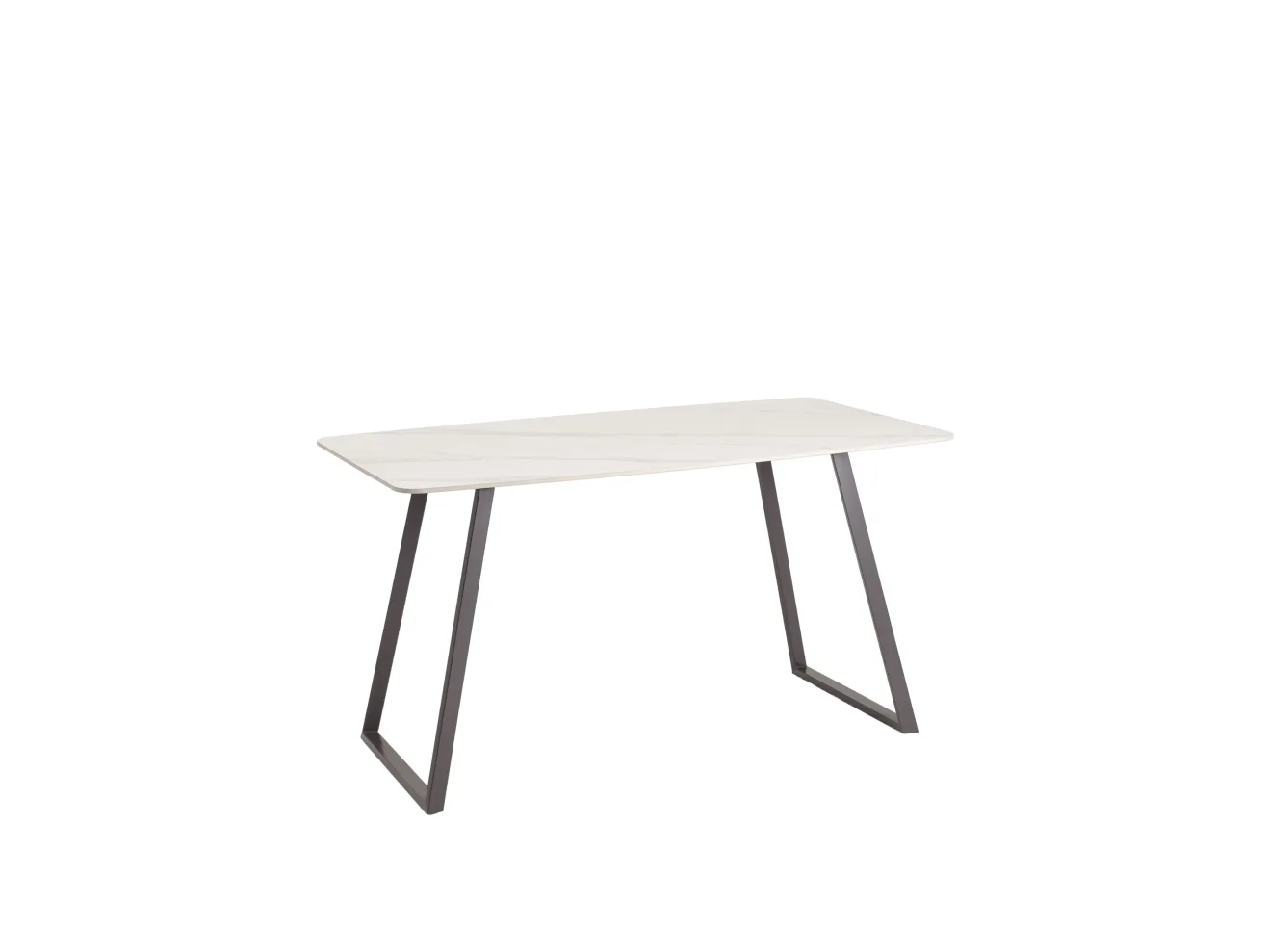 Стол обеденный STOOL GROUP Vermont 140*80 Керамика белая, ножки серые арт. 5221151101