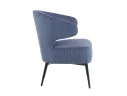 Кресло лаунж STOOL GROUP Royal Stripes Велюр синий арт. 1582617903