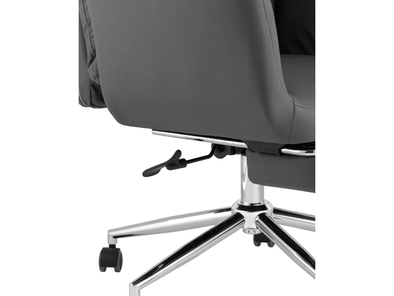 Кресло руководителя STOOL GROUP Solid NC с оттоманкой Серый арт. 5298896304