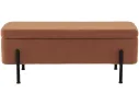 Банкетка STOOL GROUP Болейн с ящиком Велюр терракотовый, черные ножки арт. 2080726709