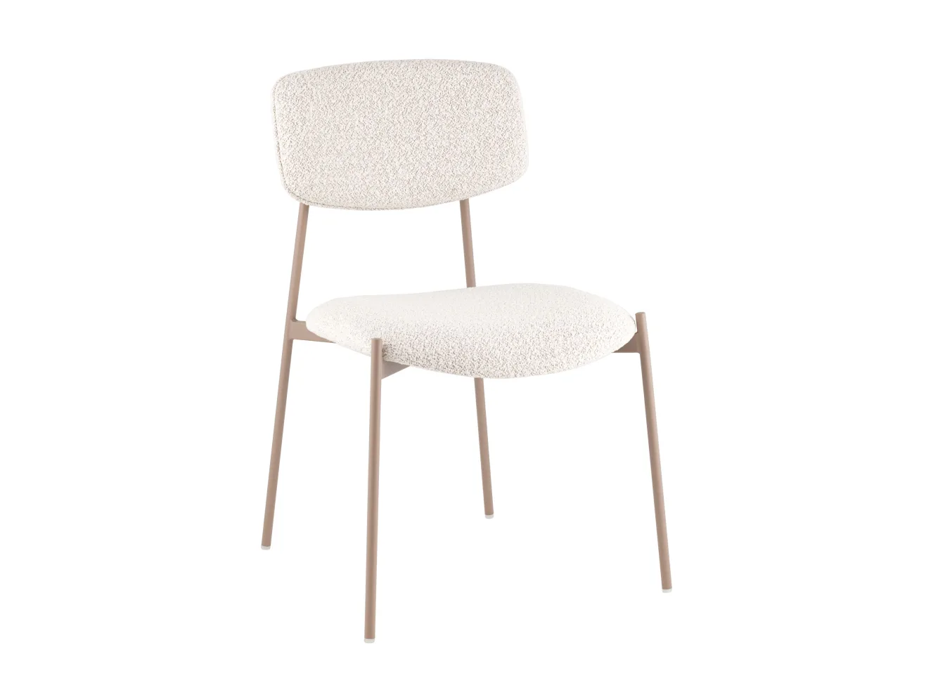 Стул STOOL GROUP Doe без подлокотников Светло-бежевый, бежевые ножки арт. 5067135402