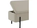 Банкетка STOOL GROUP Болейн с ящиком Велюр бежевый, черные ножки арт. 2080726707