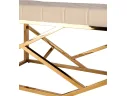 Банкетка-скамейка Stool Group АРТ ДЕКО Вельвет бежевый/Сталь золото арт. 2647133601