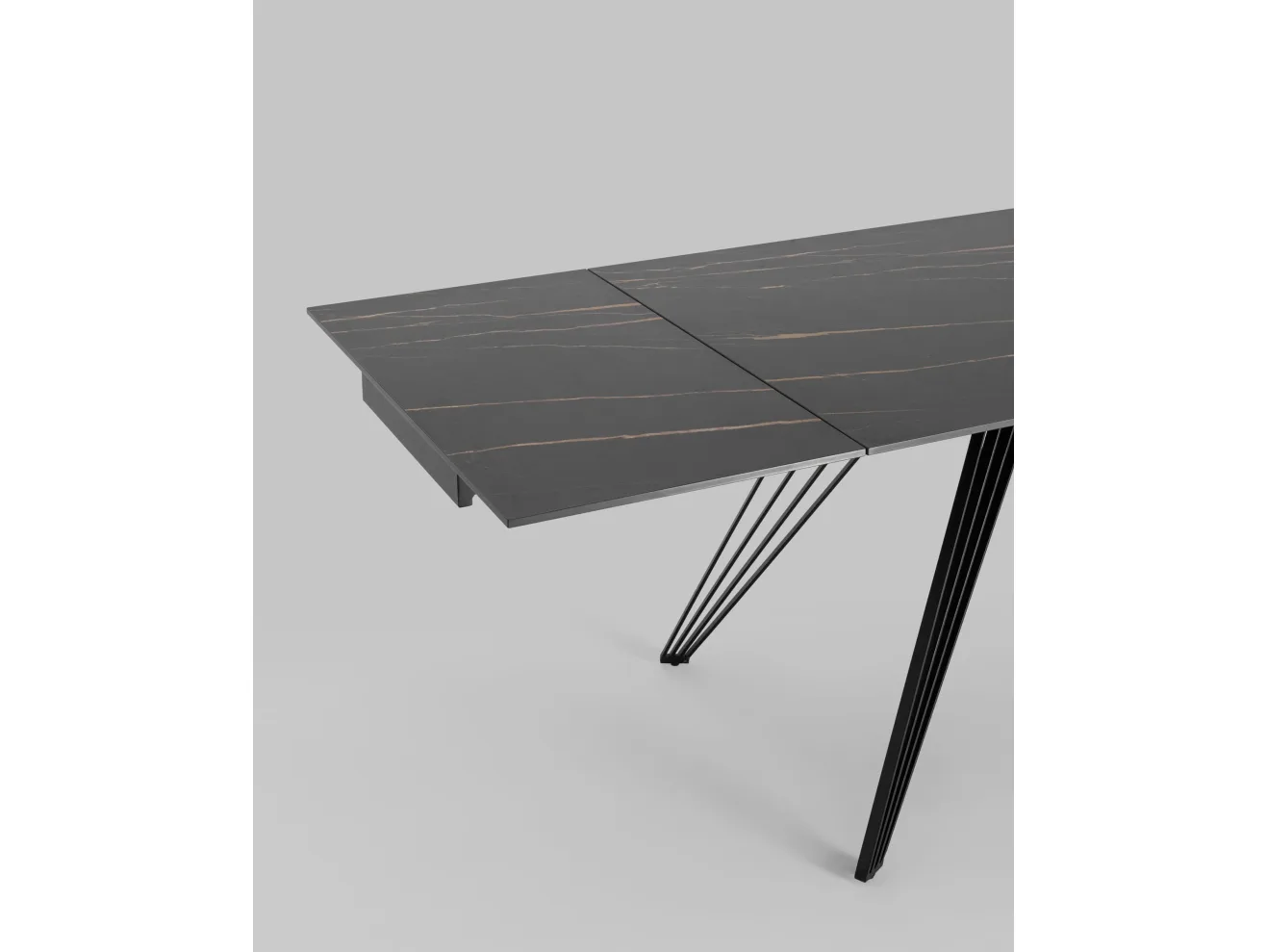 Стол обеденный Stool Group Пандора раскладной 180-280*90 Керамика темная арт. 6273848501