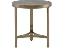 Стол журнальный STOOL GROUP Адриана 50*50 Серая керамика, сталь шампань арт. 1436615602