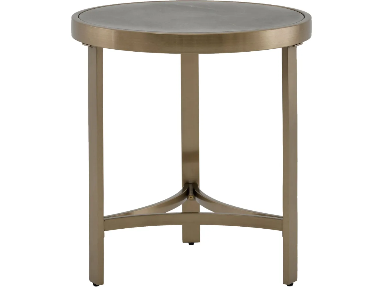 Стол журнальный STOOL GROUP Адриана 50*50 Серая керамика, сталь шампань арт. 1436615602