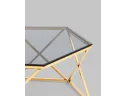 Журнальный столик STOOL GROUP Круз 93*80 Стекло smoke/Сталь золото арт. 6481813301