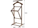 Вешалка костюмная Мебелик складная В 21Н средне-коричневый арт. 6114070708