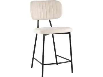 Стул полубарный STOOL GROUP Ханна Иск.замша молочный