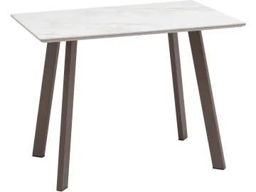 Стол обеденный STOOL GROUP Райли нераскладной 100/70/75 столешница МДФ/керамика Carla Larkin, подстолье капучино