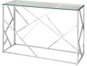Консоль Stool Group АРТ ДЕКО 120х40 Прозрачное стекло/Сталь серебро арт. 3614073502