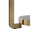 Стол журнальный STOOL GROUP Калисто 55*55 Светлая и темная керамика, сталь шампань арт. 1004389601