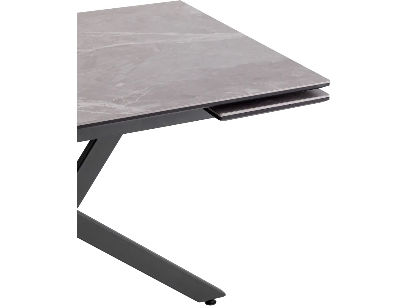 Стол обеденный STOOL GROUP Marmer 120-180/80/76 столешница МДФ16/керамика Антрацит арт. 9635972402