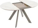 Стол STOOL GROUP Миндель круглый D100 керамика Белый глянец/Латте арт. 8858303401