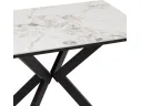 Стол обеденный STOOL GROUP Мармер мини нераскладной 90х60х75 столешница МДФ/керамика Gold jade, подстолье металл черный арт. 3771762904