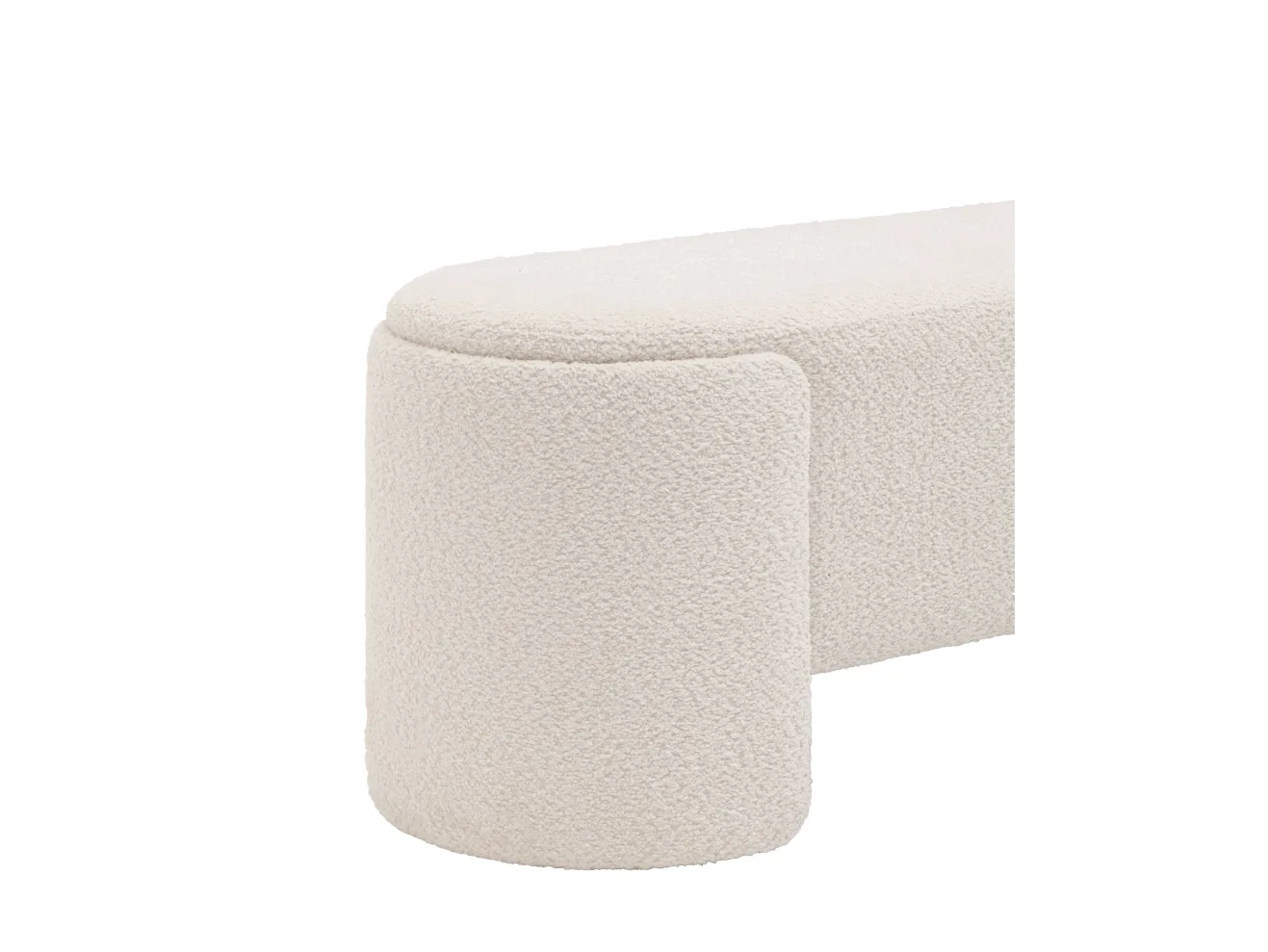 Банкетка STOOL GROUP Taks Букле белый арт. 9009547605