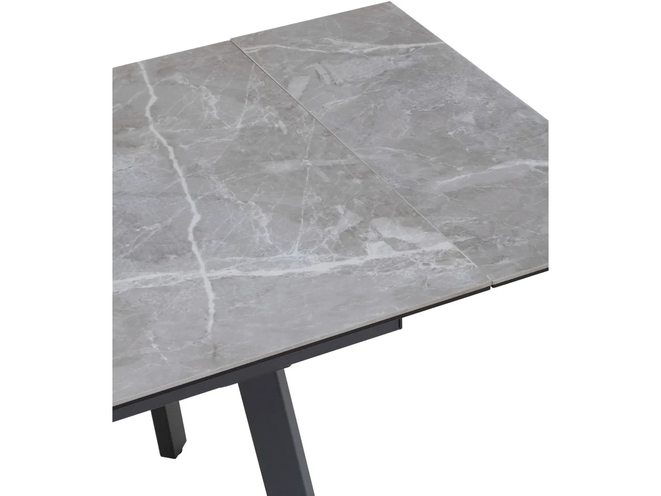Стол обеденный STOOL GROUP Тайл 140-200*85 Larka Grey, подстолье металл антрацит арт. 8001422203