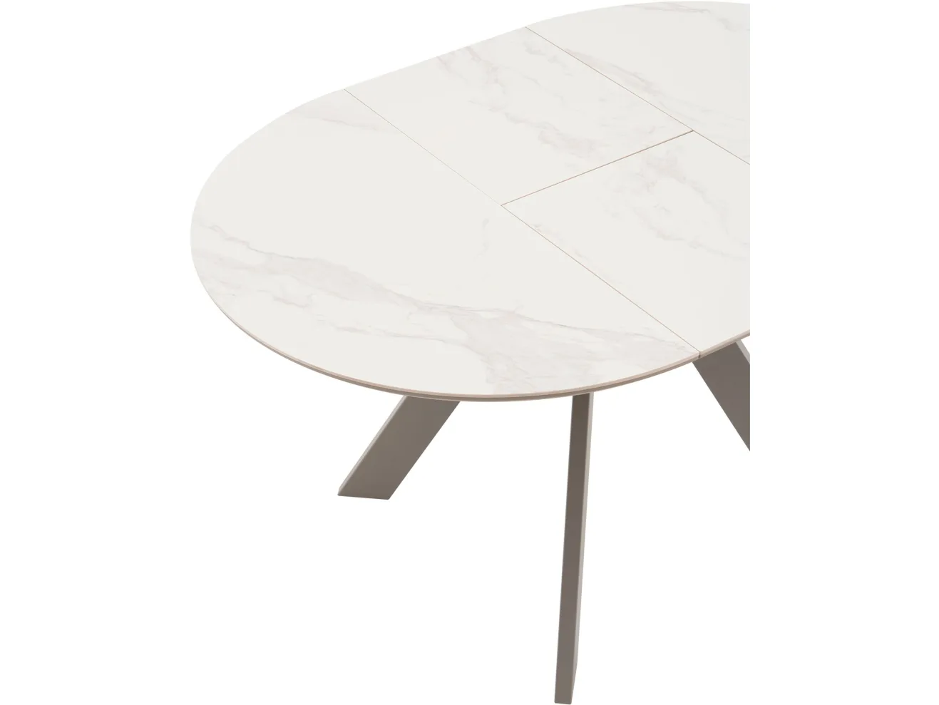 Стол STOOL GROUP Миндель круглый D100 керамика Белый глянец/Латте арт. 8858303401