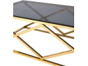 Журнальный стол Stool Group ИНСИГНИЯ 120х60 Cтекло smoke/Cталь золото арт. 0928275601