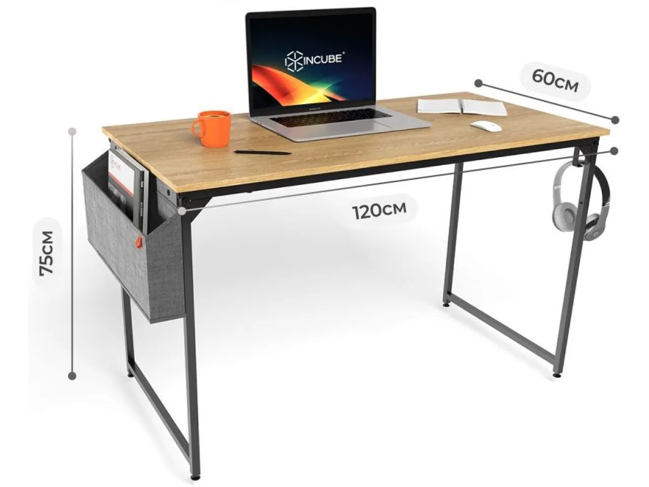 Письменный стол INCUBE D002.120.CRO Craft Oak арт. 6339985808