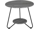 Стол журнальный Мебелик BeautyStyle 38 орех гикори grey/черный арт. 9590180402