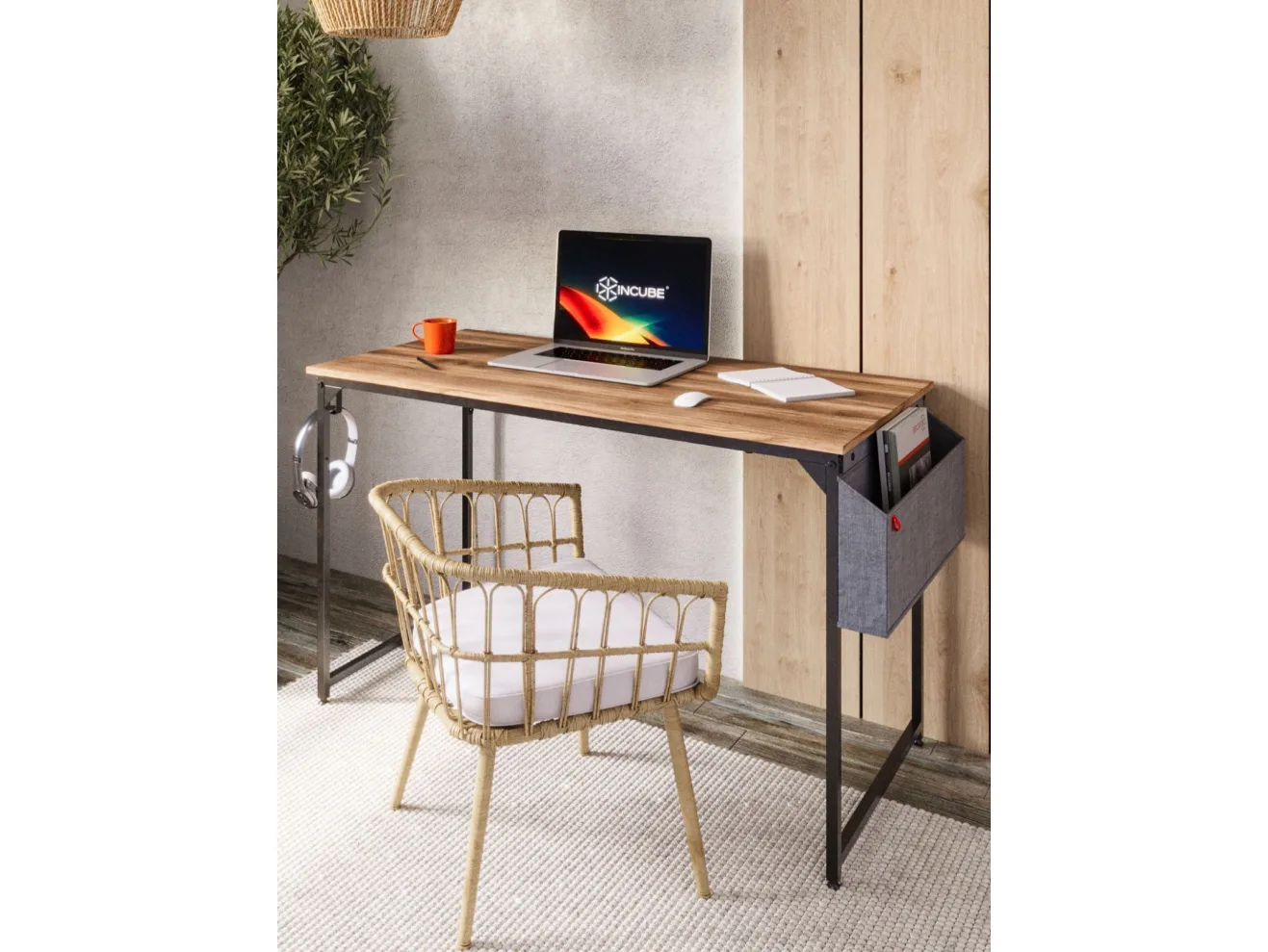 Письменный стол INCUBE D002.120.AMK Amber Oak арт. 6339985805