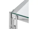Журнальный столик Stool Group ГЭТСБИ 55*55 Прозрачное стекло/Сталь серебро арт. 0494857102