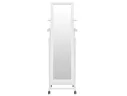 Вешалка костюмная с зеркалом на колесах Мебелик В 24Н белый арт. 8519156504