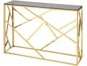 Консоль Stool Group АРТ ДЕКО 115х30 Стекло smoke/Сталь золото арт. 3299989503
