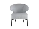 Кресло лаунж STOOL GROUP Royal Stripes Велюр серый арт. 1582617902