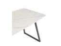 Стол обеденный STOOL GROUP Vermont 140*80 Керамика белая, ножки серые арт. 5221151101