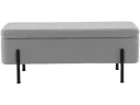 Банкетка STOOL GROUP Болейн с ящиком Велюр серый, черные ножки арт. 2080726708
