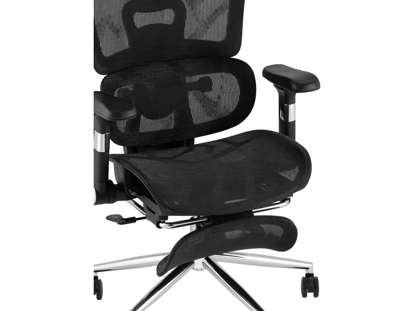 Кресло офисное STOOL GROUP TopChairs Stich с оттоманкой Черный арт. 5593111302