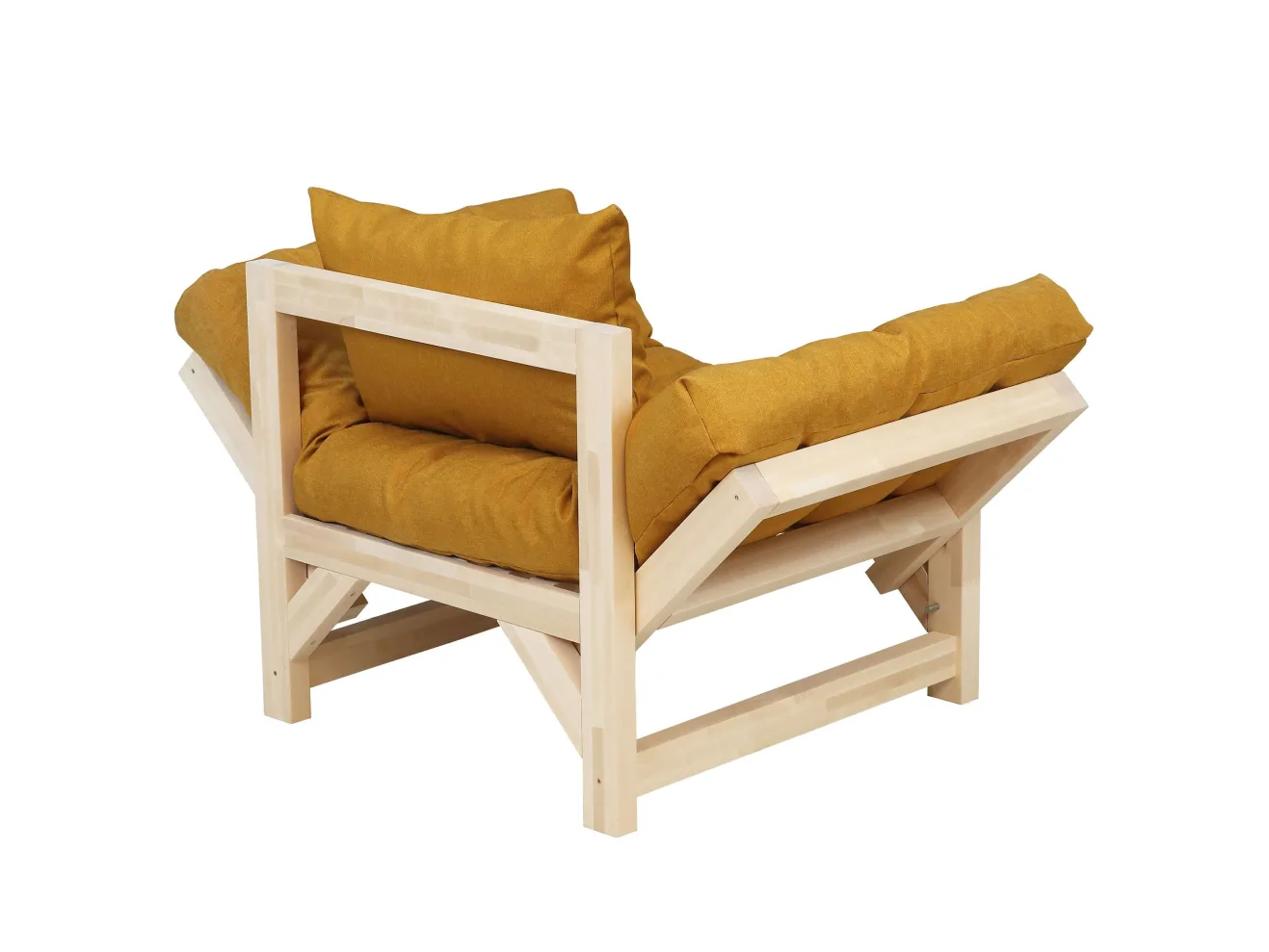 Кресло Мебелик Бинго savana plus yellow/лак арт. 6951680901