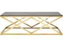 Журнальный стол Stool Group ИНСИГНИЯ 120х60 Cтекло smoke/Cталь золото арт. 0928275601
