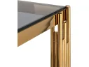 Журнальный столик Stool Group ГЭТСБИ 55х55 Стекло smoke/Сталь золото арт. 0494857103