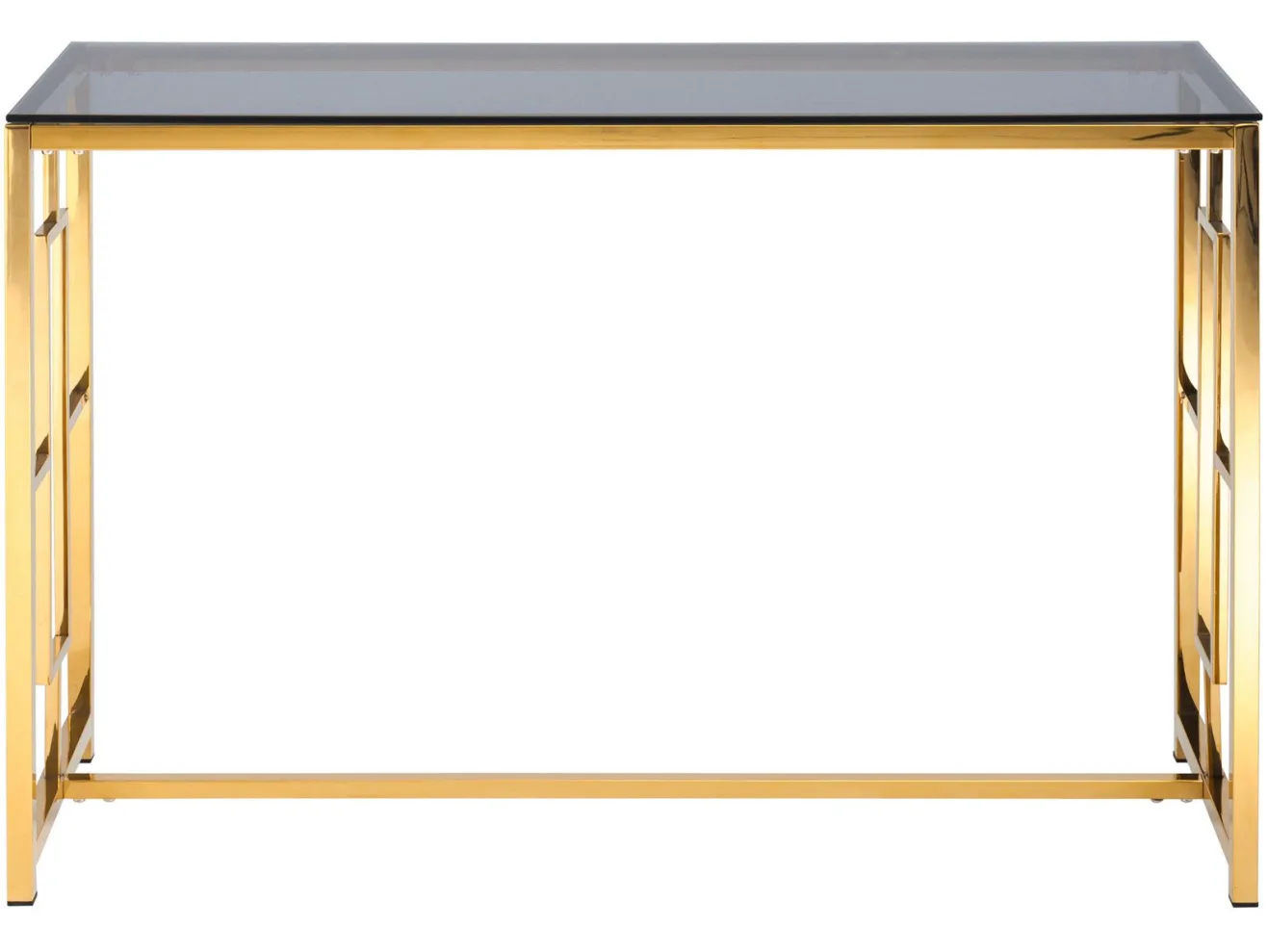 Консоль Stool Group БРУКЛИН 120х40 Стекло smoke/Сталь золото арт. 0190931901