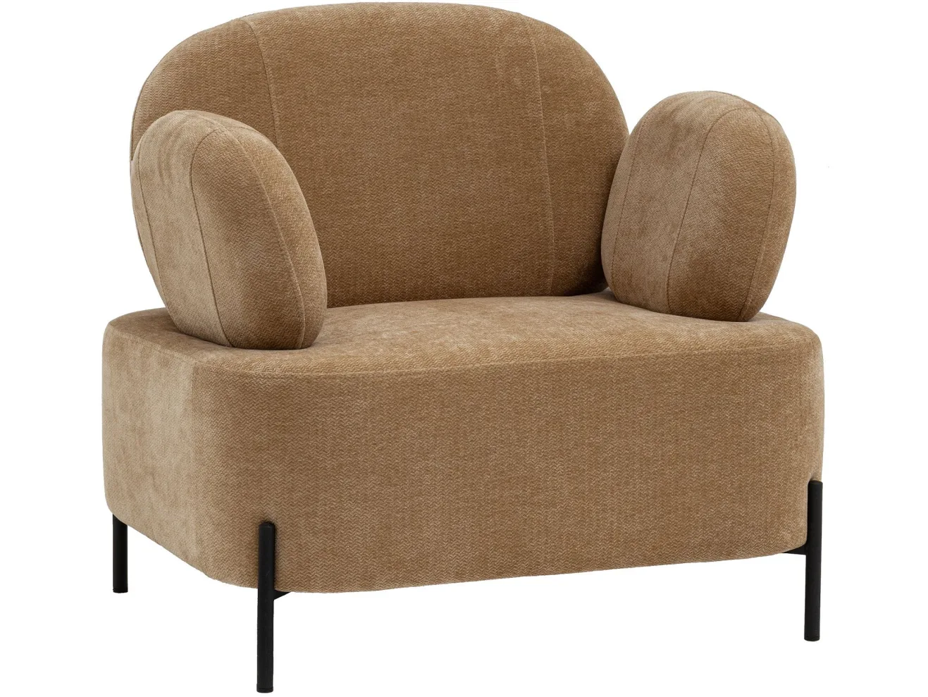 Кресло STOOL GROUP Кэнди с подлокотниками Шенилл песочный арт. 9444525515