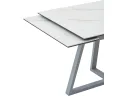 Стол обеденный STOOL GROUP Керас 120-180*80 Snow white, подстолье серое арт. 3371808301